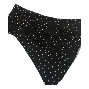 Black polka dot skirt