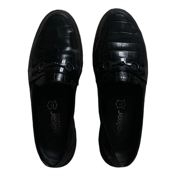 Black Rieker loafers