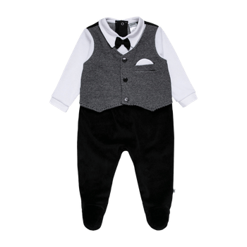 Black baby sleepsuit