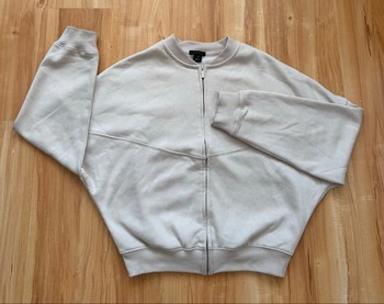 Amisu white zip jacket