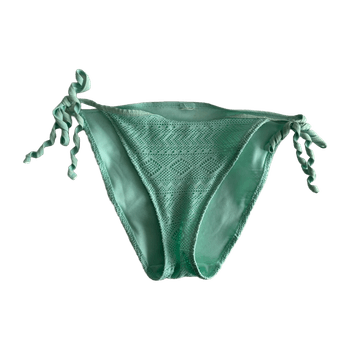 Mintunvihreä bikini-alaosa S / 36 – solmittavat sivut