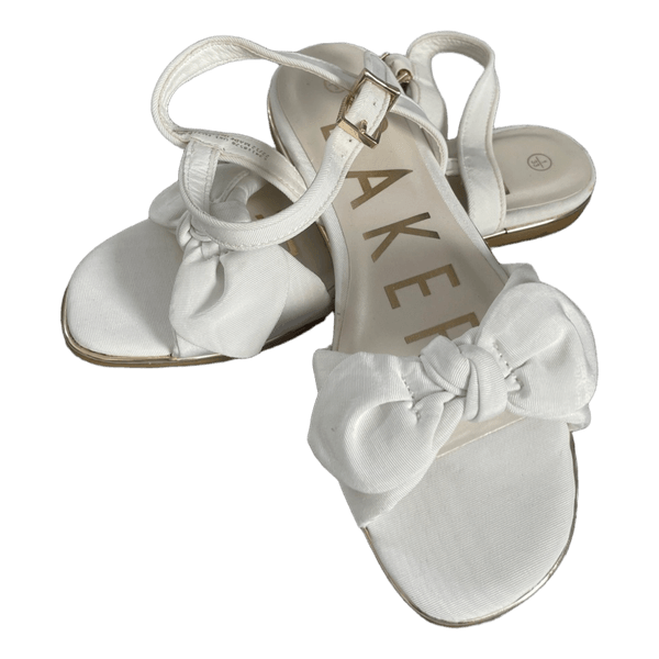Ted Baker White bow sandals
