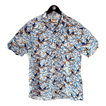 Toucan print cotton shirt