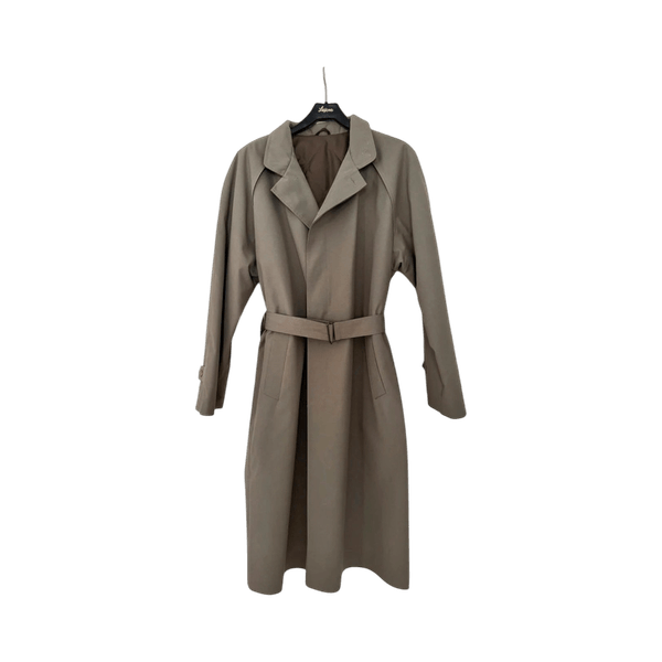 Beige trench coat