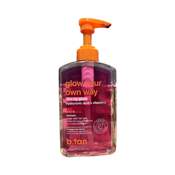 Clear self tan gel with vitamin C