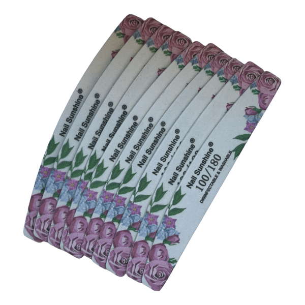 Floral nail files set