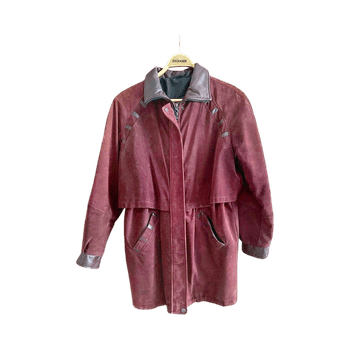 Finnish made red suade leather jacket