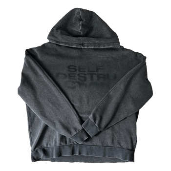 Grey graphic hoodie