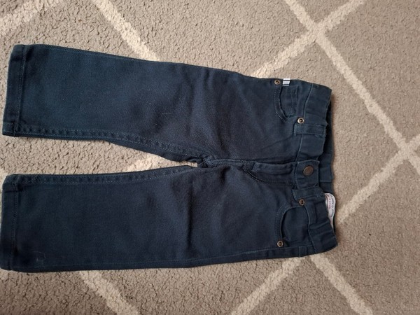 Navy blue trousers