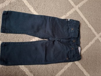 Navy blue trousers