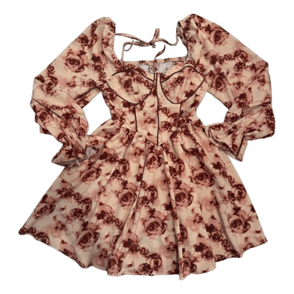 Floral print mini dress