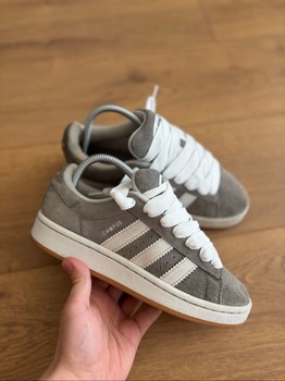 Grey Adidas Campus sneakers