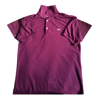 Purple Lacoste polo shirt