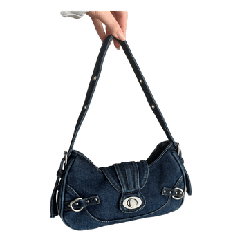 Denim shoulder bag
