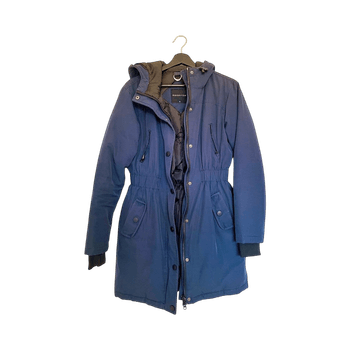 Modström navy hooded winter coat