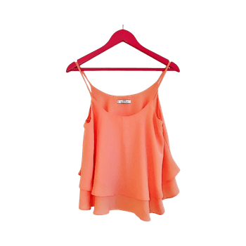 Apricot layered camisole top
