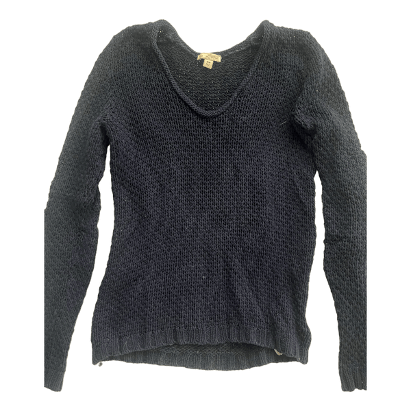 Navy blue knit jumper