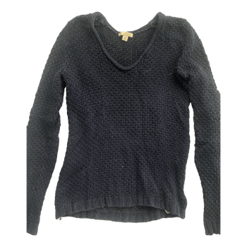 Navy blue knit jumper