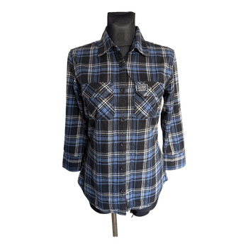 Superdry mėlyni languoti marškiniai