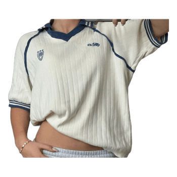 Bershka ribbed polo shirt