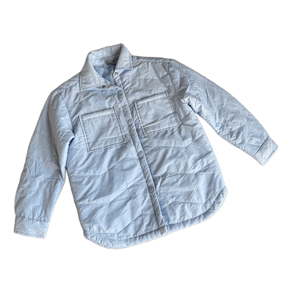 Light blue quilted jacket