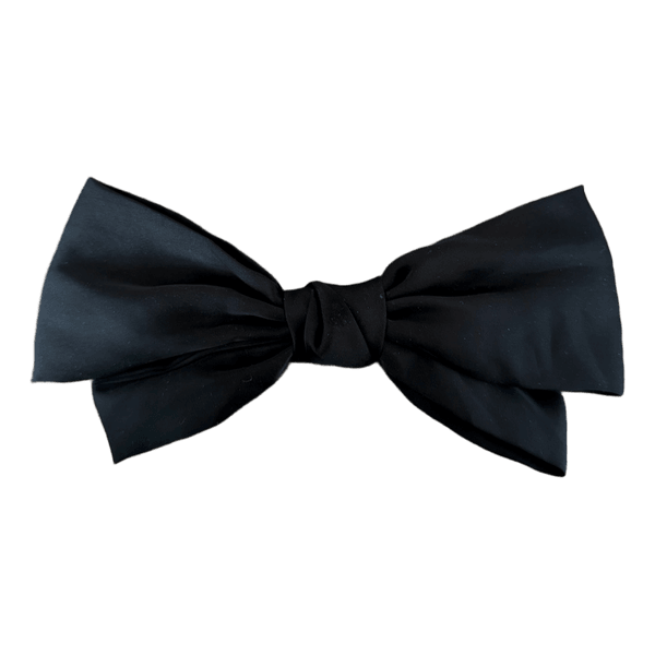 Black hair bow clip