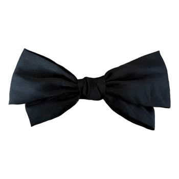 Black hair bow clip