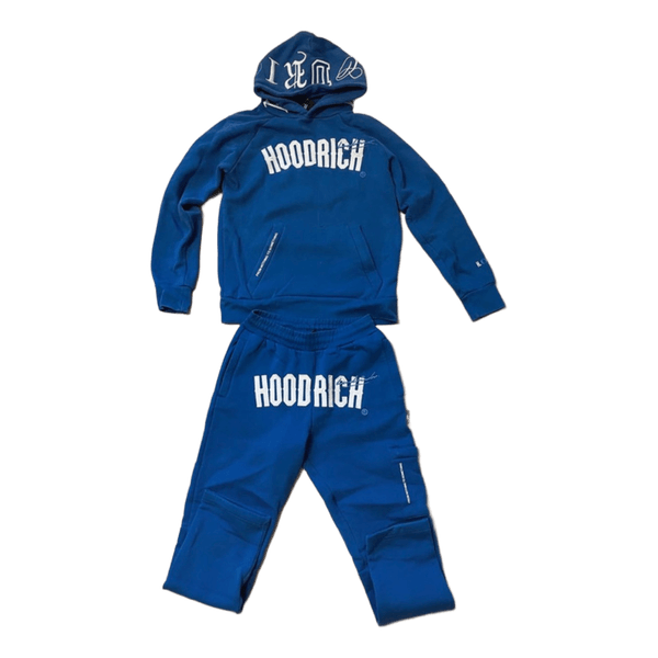 Blåt Hoodrich tracksuit