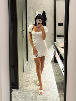 Zara white mini dress