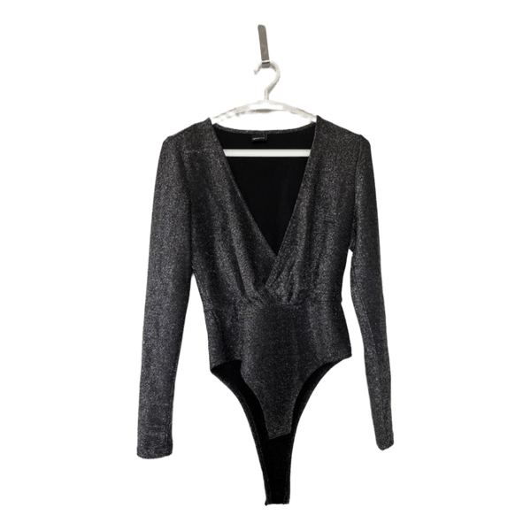 Black glitter bodysuit