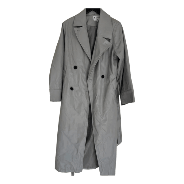 Grå NA-KD trenchcoat