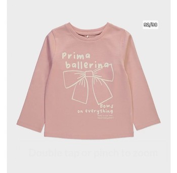 Pink long sleeved shirt