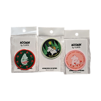Moomin character iron-on patches, 3 pcs