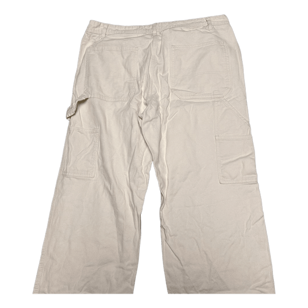 White cargo trousers