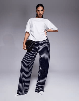 Navy tailored joggers