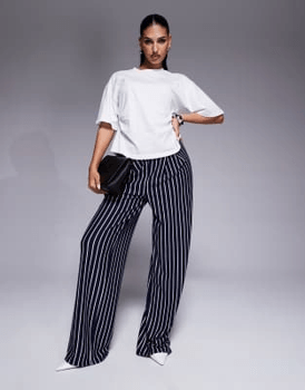 Navy tailored joggers