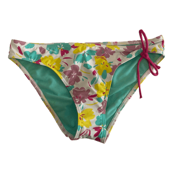 Calvin Klein Floral Bikini Bottoms Side Tie Size M New