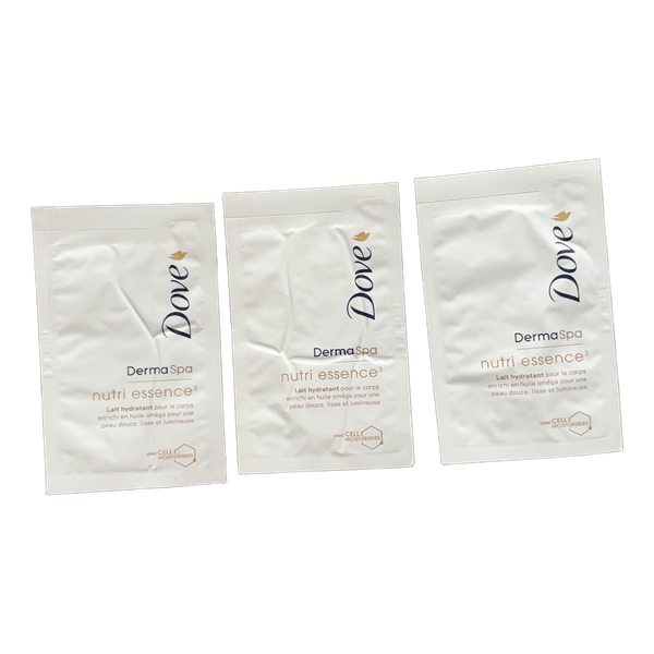 Dove body lotion samples