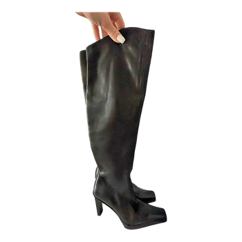 Black heeled boots Gianmarco Lorenzi