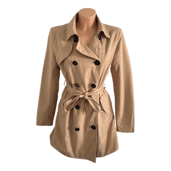 Beige trenssitakki