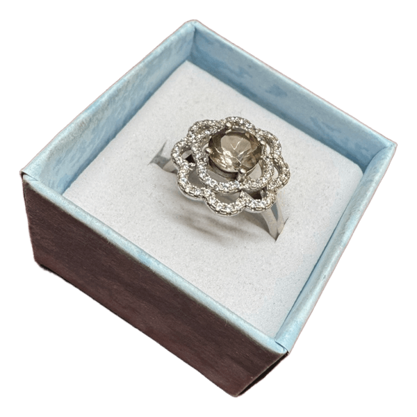 New 925 Silver Ring – Elegant Design with Zirconia | NOS