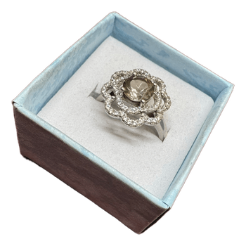 New 925 Silver Ring – Elegant Design with Zirconia | NOS