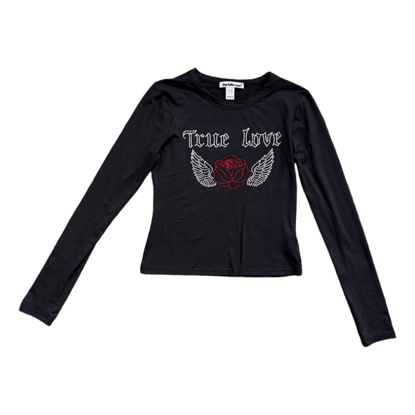 Black long-sleeved top