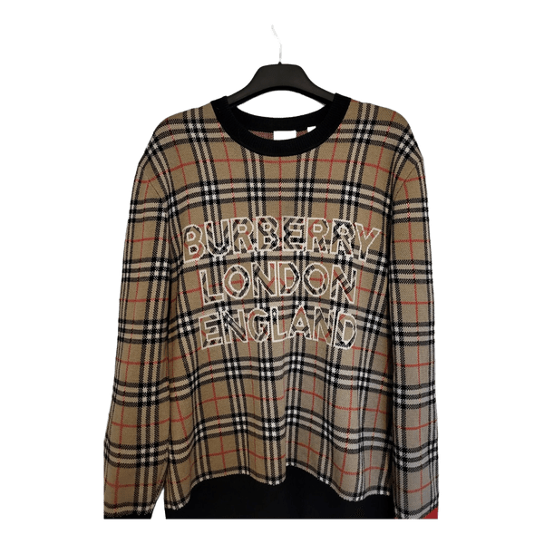 Burberry ruudullinen neulepaita