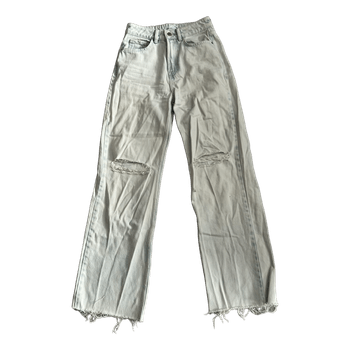 Light wash ripped jeans