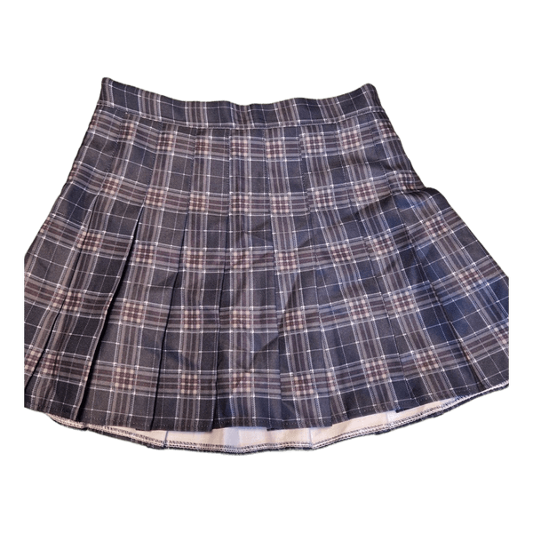 Plaid pleated skirt