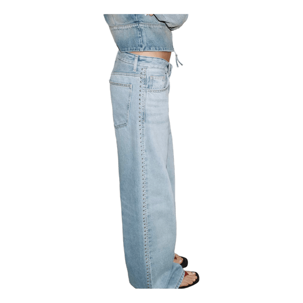 Lyseblå wide leg jeans