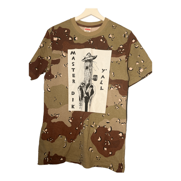 Supreme t-shirt med camouflage