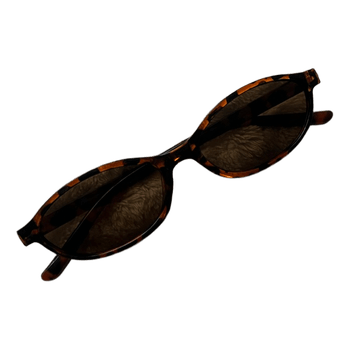 Tortoiseshell oval sunglasses