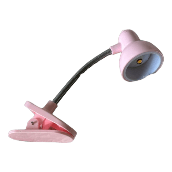 Pink clip reading light